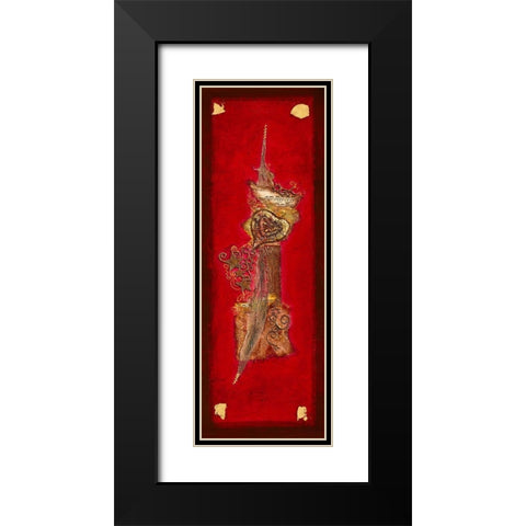 Coeur d Or I Black Modern Wood Framed Art Print with Double Matting by Perinciolo Duluc, Lyne