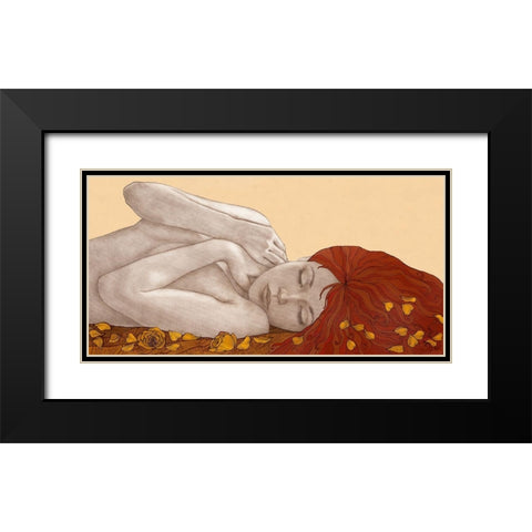 Sweet Dreams Black Modern Wood Framed Art Print with Double Matting by Gouskova, Olga