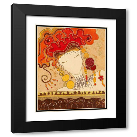 Concentration Black Modern Wood Framed Art Print with Double Matting by Bismuth, Zed