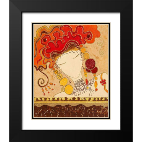 Concentration Black Modern Wood Framed Art Print with Double Matting by Bismuth, Zed