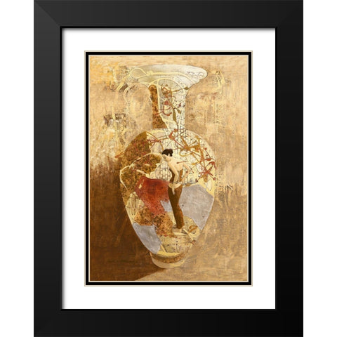 Garden of Dreams Black Modern Wood Framed Art Print with Double Matting by Juta and Mareks