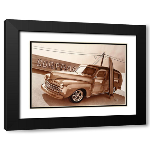 Wood Spirit II Black Modern Wood Framed Art Print with Double Matting by Tempier, Guy