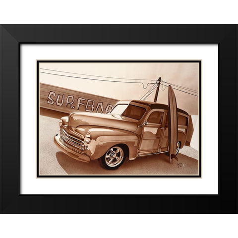 Wood Spirit II Black Modern Wood Framed Art Print with Double Matting by Tempier, Guy