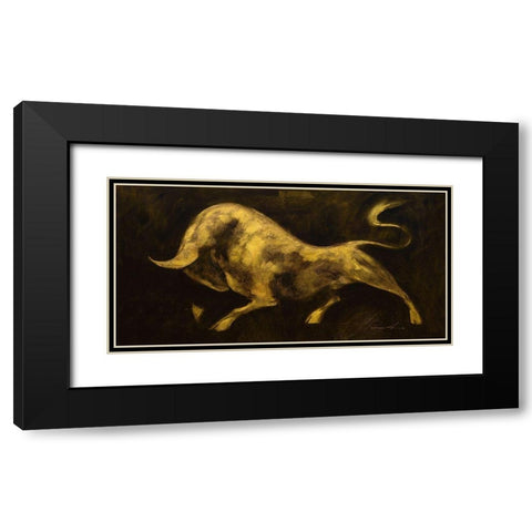 Minotaureus I Black Modern Wood Framed Art Print with Double Matting by Panasenko, Inna