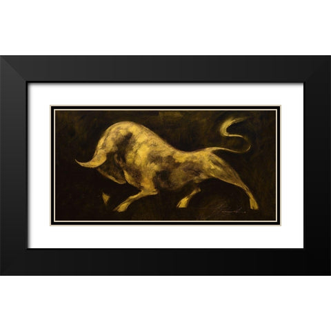 Minotaureus I Black Modern Wood Framed Art Print with Double Matting by Panasenko, Inna