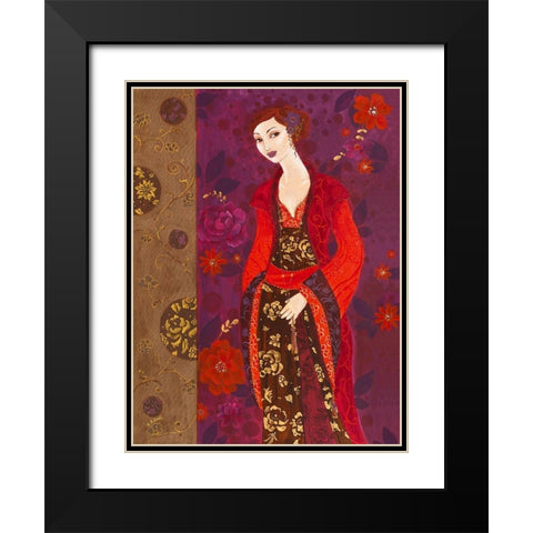 Louanges sous les bosquets Black Modern Wood Framed Art Print with Double Matting by Pillault, Loetitia