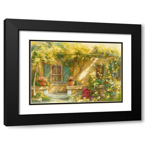 Mas Lou Figoulon Black Modern Wood Framed Art Print with Double Matting by Messely, Johan