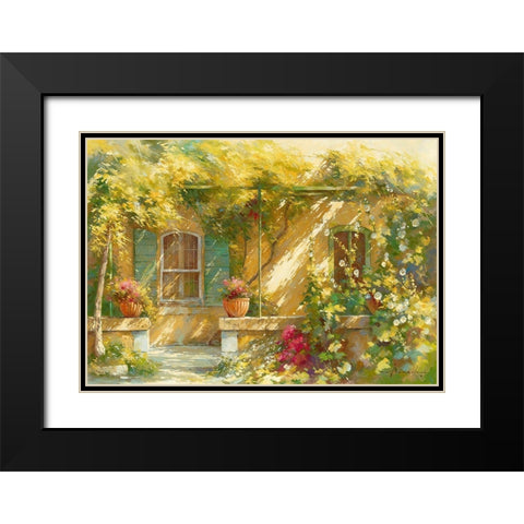 Mas Lou Figoulon Black Modern Wood Framed Art Print with Double Matting by Messely, Johan