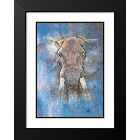 Le grand male Black Modern Wood Framed Art Print with Double Matting by Gack, Jean-Pierre