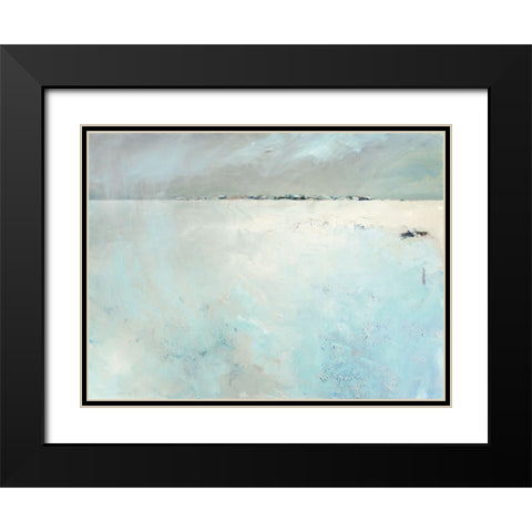 Invierno Black Modern Wood Framed Art Print with Double Matting by Groenhart, Jan