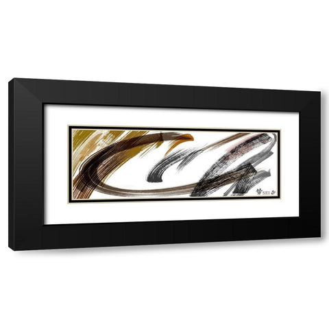 Sei III Black Modern Wood Framed Art Print with Double Matting by Hitomi, Naoki