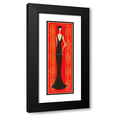 Noblesse Black Modern Wood Framed Art Print with Double Matting by Laly