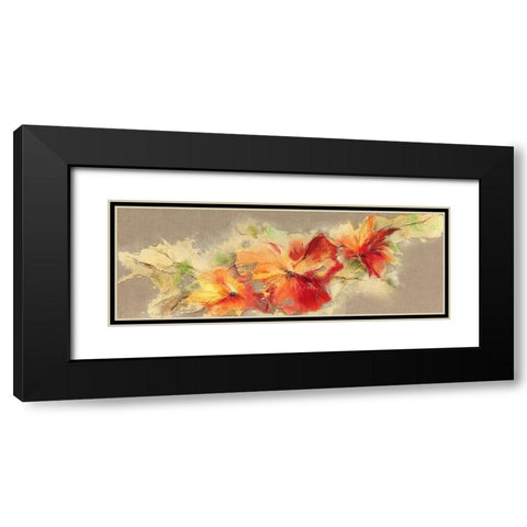 Flowers I Black Modern Wood Framed Art Print with Double Matting by Marks, Rita