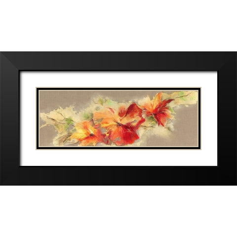 Flowers I Black Modern Wood Framed Art Print with Double Matting by Marks, Rita