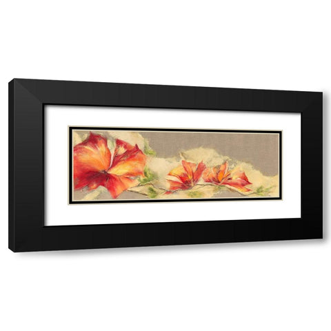 Flowers II Black Modern Wood Framed Art Print with Double Matting by Marks, Rita
