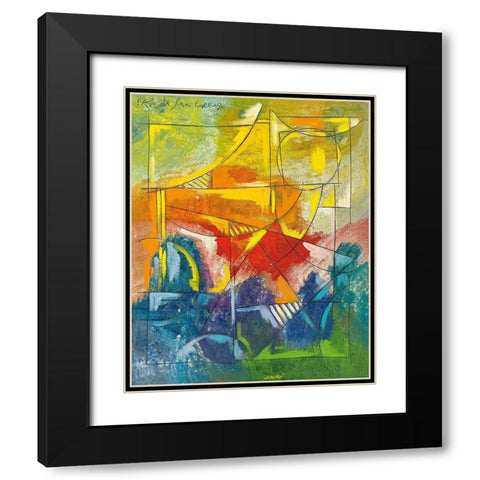 Finestra sul porto III Black Modern Wood Framed Art Print with Double Matting by Da San Lorenzo, Paolo