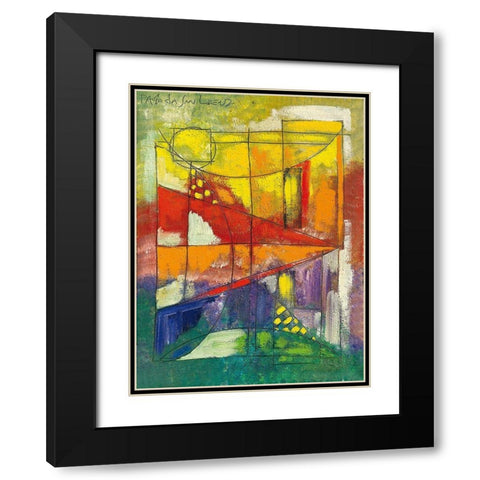 Finestra sul porto V Black Modern Wood Framed Art Print with Double Matting by Da San Lorenzo, Paolo