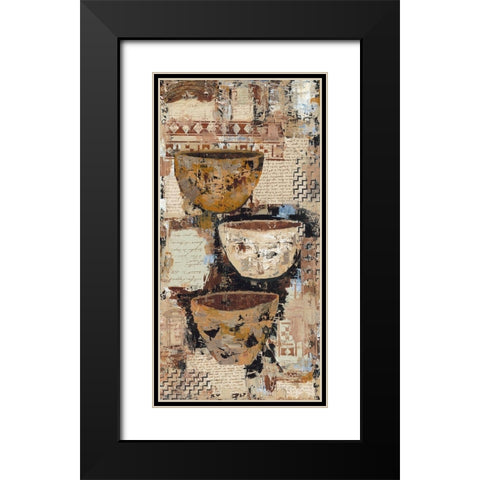 Old Pots II Black Modern Wood Framed Art Print with Double Matting by Shaffer Johnson, Sandee