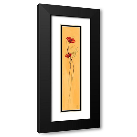 Classic Fleuriette I Black Modern Wood Framed Art Print with Double Matting by Zacher-Finet, Isabelle