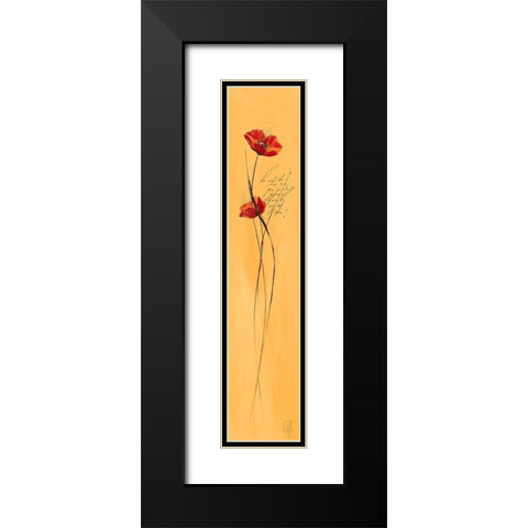 Classic Fleuriette I Black Modern Wood Framed Art Print with Double Matting by Zacher-Finet, Isabelle