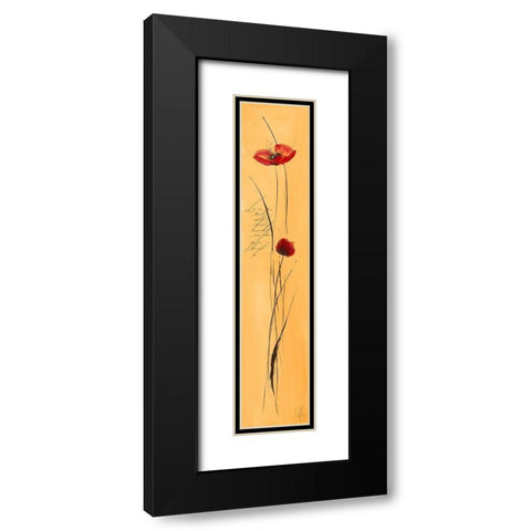 Classic Fleuriette II Black Modern Wood Framed Art Print with Double Matting by Zacher-Finet, Isabelle