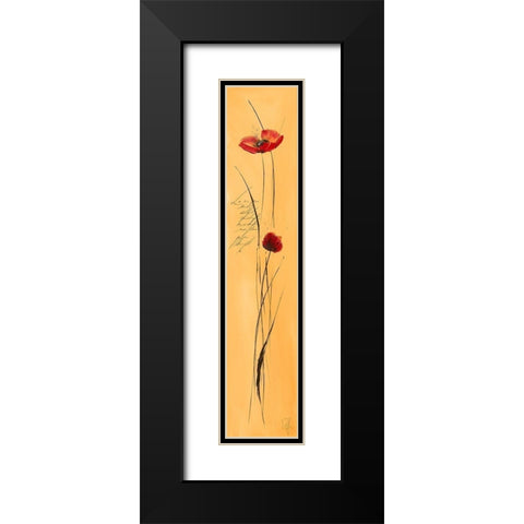 Classic Fleuriette II Black Modern Wood Framed Art Print with Double Matting by Zacher-Finet, Isabelle