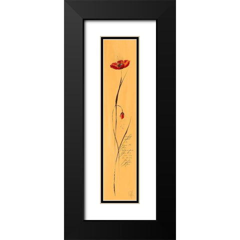 Classic Fleuriette III Black Modern Wood Framed Art Print with Double Matting by Zacher-Finet, Isabelle
