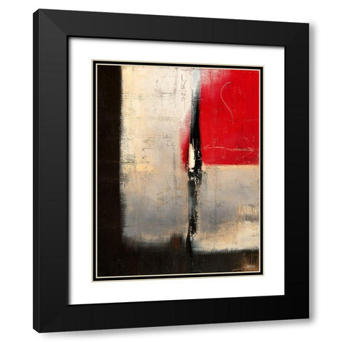 Lois de la Presence Black Modern Wood Framed Art Print with Double Matting by Becam, Carole