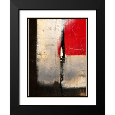 Lois de la Presence Black Modern Wood Framed Art Print with Double Matting by Becam, Carole