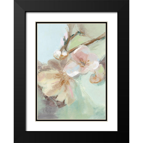 Fleurs Printanieres I Black Modern Wood Framed Art Print with Double Matting by Parise, Chantal