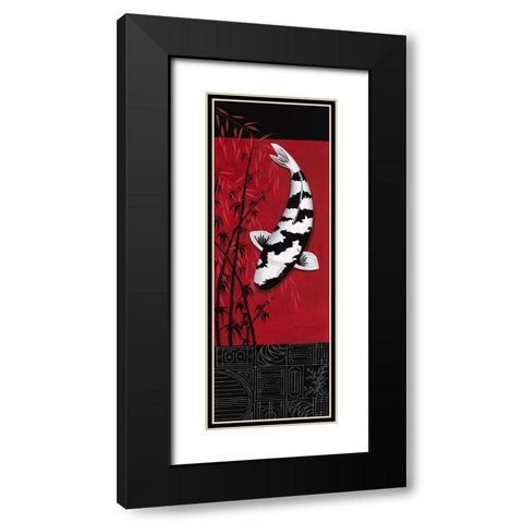 Premium Shiro Utsuri Black Modern Wood Framed Art Print with Double Matting by Gruhn, Nicole