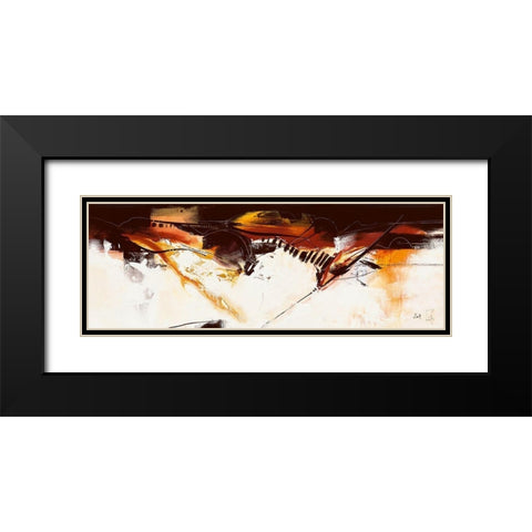 Violino III Black Modern Wood Framed Art Print with Double Matting by Zacher-Finet, Isabelle