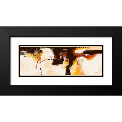 Violino IV Black Modern Wood Framed Art Print with Double Matting by Zacher-Finet, Isabelle