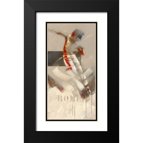 Romeo Black Modern Wood Framed Art Print with Double Matting by Meijering, Kitty