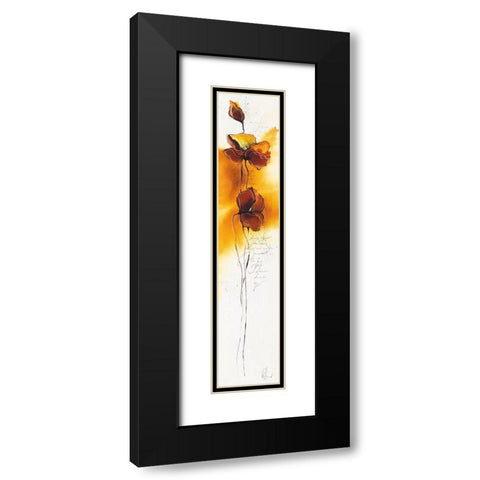 Fleurs d automne III Black Modern Wood Framed Art Print with Double Matting by Zacher-Finet, Isabelle