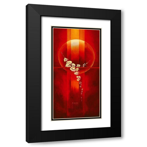 Elevation Black Modern Wood Framed Art Print with Double Matting by Triki, Bernadette