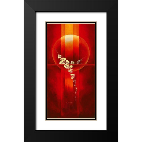 Elevation Black Modern Wood Framed Art Print with Double Matting by Triki, Bernadette