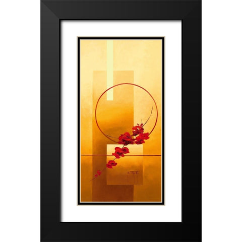 Offrande II Black Modern Wood Framed Art Print with Double Matting by Triki, Bernadette