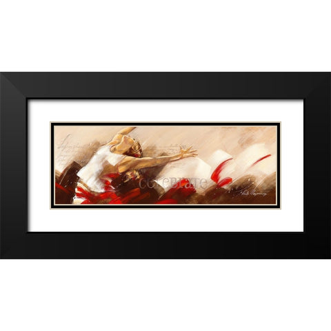 Celebrate Black Modern Wood Framed Art Print with Double Matting by Meijering, Kitty