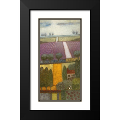 Eternal Summers Black Modern Wood Framed Art Print with Double Matting by van Hoek, Rob