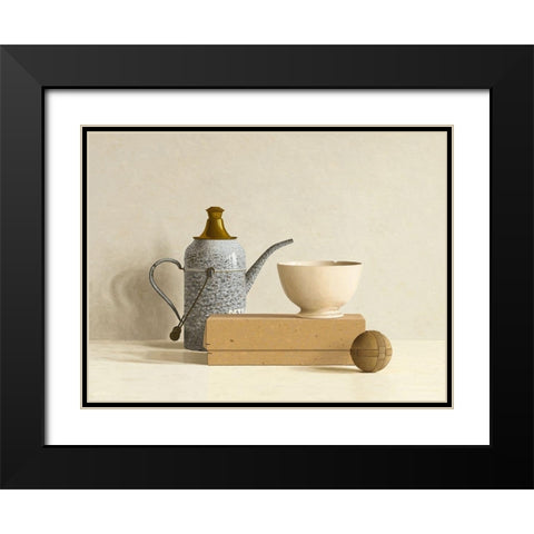 Chinese Puzzle Black Modern Wood Framed Art Print with Double Matting by de Bont, Willem