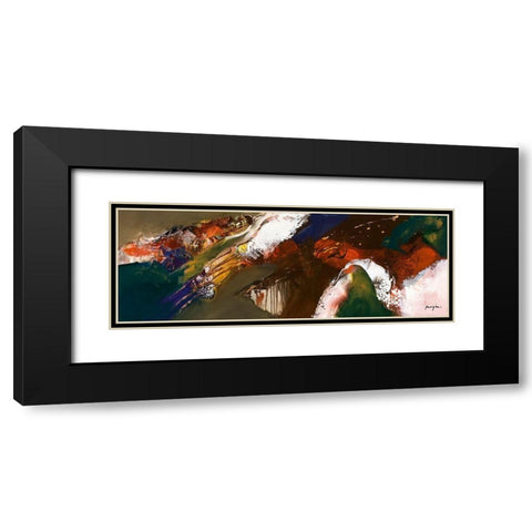 Terre brulee II Black Modern Wood Framed Art Print with Double Matting by Magis, Pascal