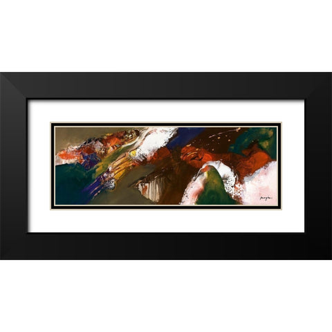 Terre brulee II Black Modern Wood Framed Art Print with Double Matting by Magis, Pascal
