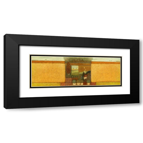 When the Summer s gone Black Modern Wood Framed Art Print with Double Matting by van Hoek, Rob