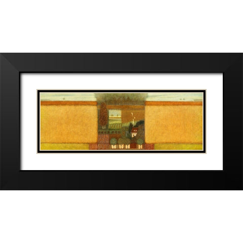 When the Summer s gone Black Modern Wood Framed Art Print with Double Matting by van Hoek, Rob