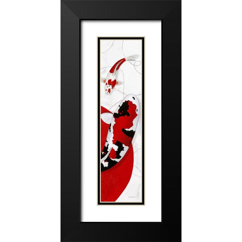 Together III Black Modern Wood Framed Art Print with Double Matting by Gruhn, Nicole