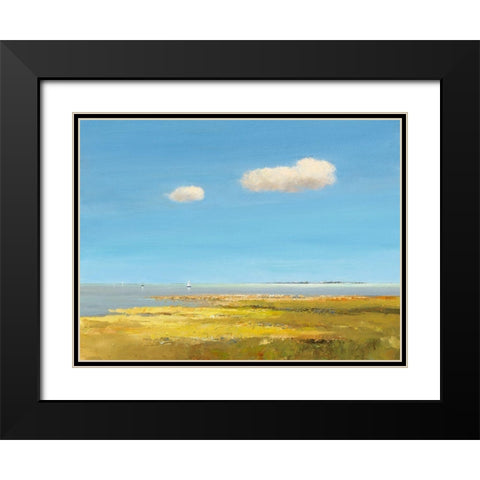 Nice sailing day Black Modern Wood Framed Art Print with Double Matting by Groenhart, Jan