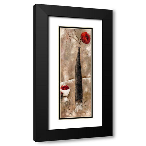 Zen attitude II Black Modern Wood Framed Art Print with Double Matting by Mansart, Veronique