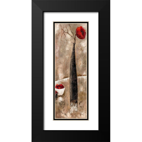 Zen attitude II Black Modern Wood Framed Art Print with Double Matting by Mansart, Veronique