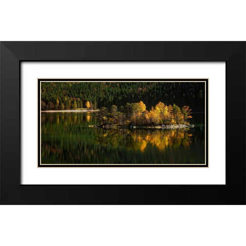 Nature Art Color III Black Modern Wood Framed Art Print with Double Matting by Steger, Uwe